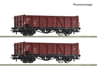 Roco 6600194 - H0 - 2-tlg. Set Offene Güterwagen Villach, DR, Ep. IV